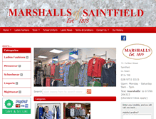 Tablet Screenshot of marshallsofsaintfield.com